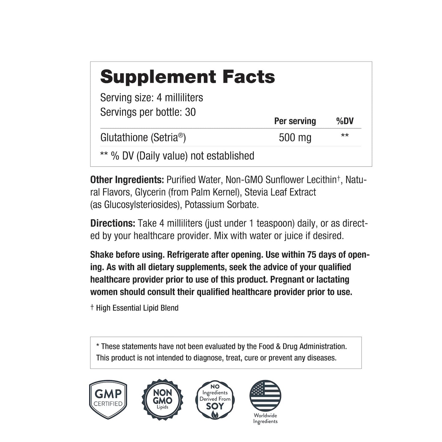 NanoNutra's Liposomal Glutathione