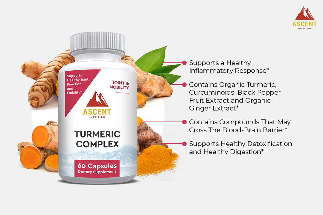 Organic Turmeric Complex, 60 Capsules, 655 mg each