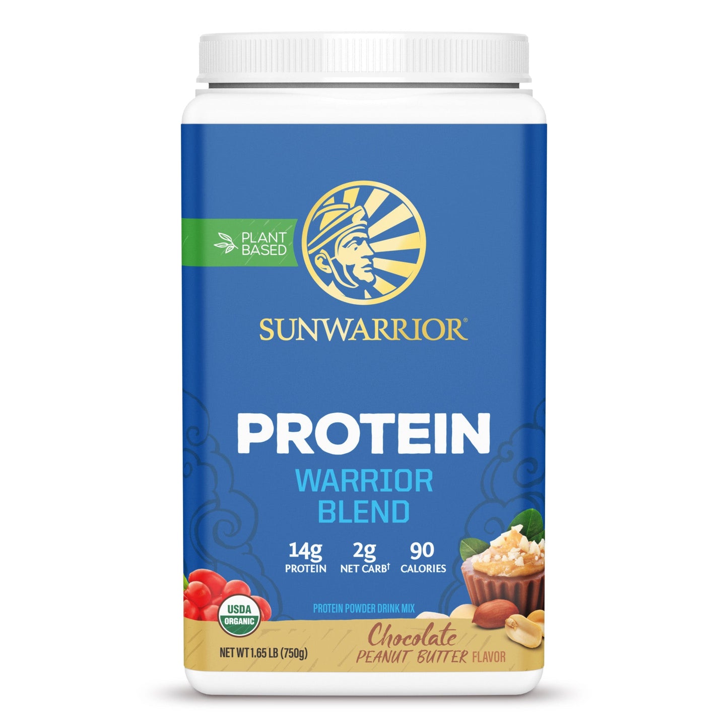 Chocolate Peanut Butter Warrior Blend Organic by Sunwarrior