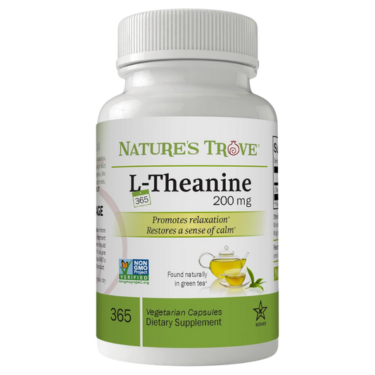 L-Theanine 200Mg by Nature'S Trove - 120 Vegetarian Capsules