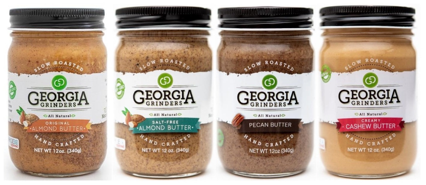 Georgia Grinders 12 oz WHOLE30  Nut Butter Assortment 4 Pack