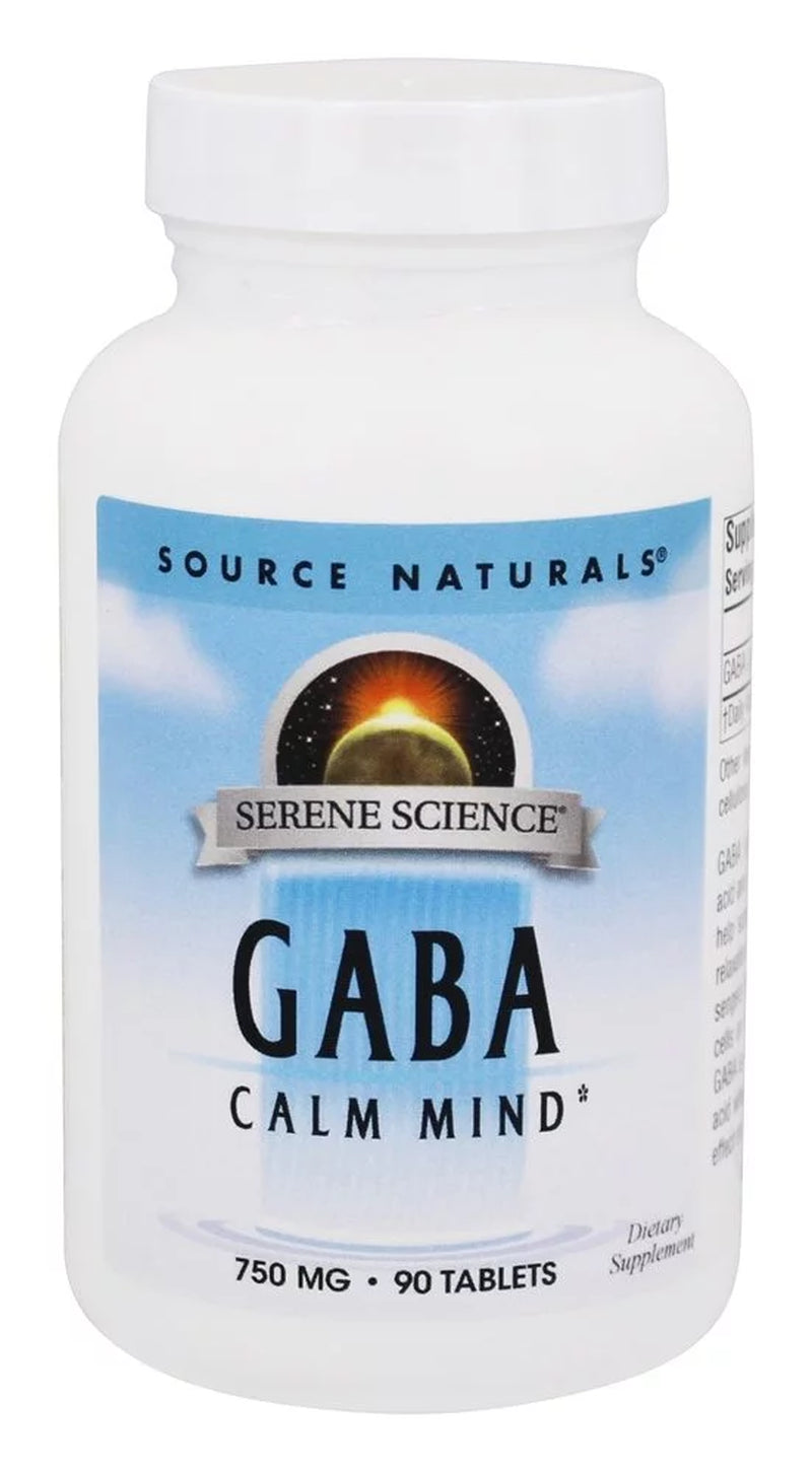 Source Naturals GABA Calm Mind, 750 Mg, 90 Ct