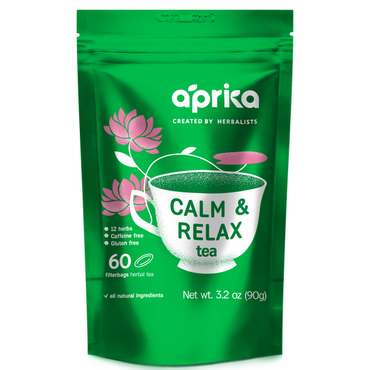 Calm and Relax Herbal Tea, 60 bags by Aprika Life