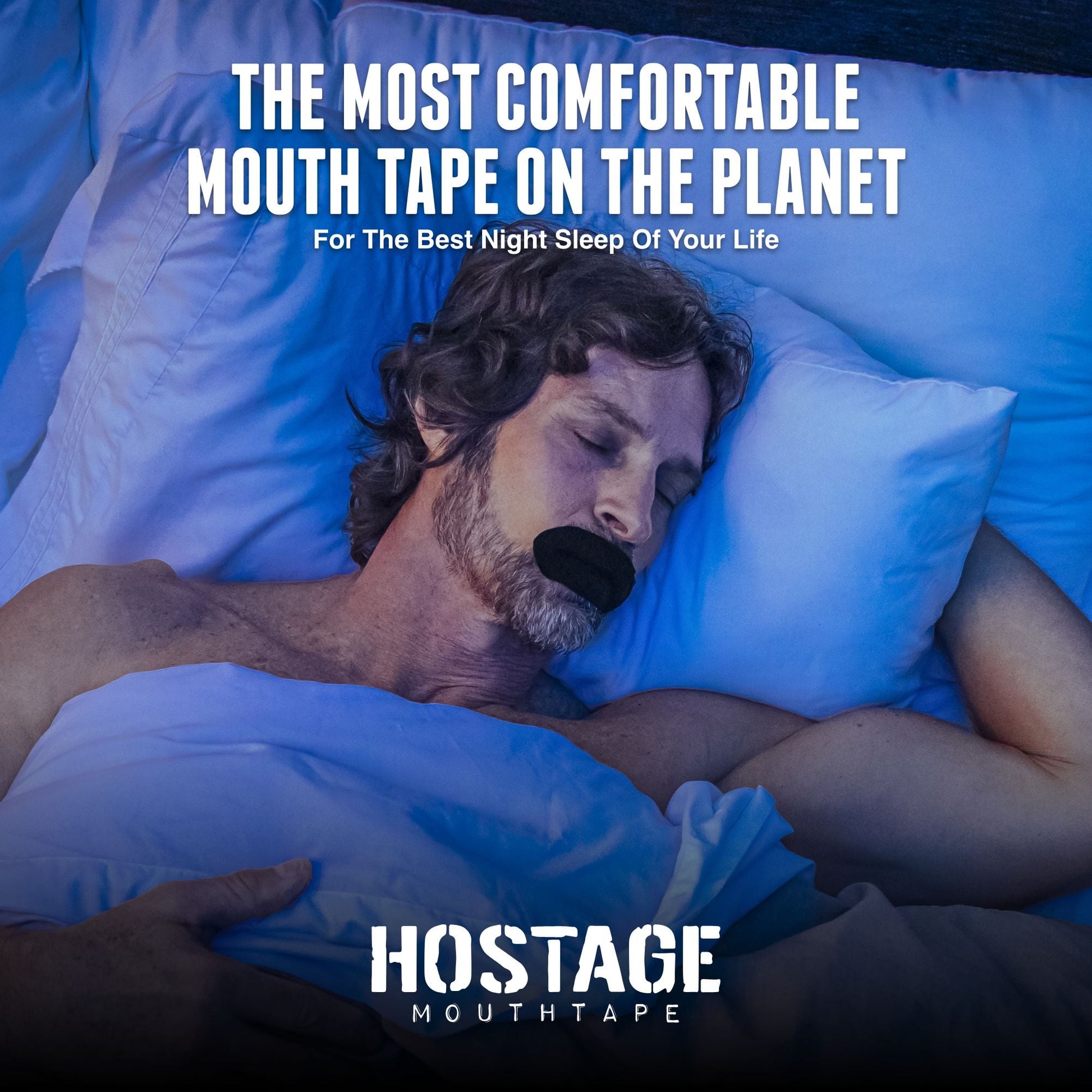 Hostage Mouth Tape for Better Sleep - Mouth Tape to Stop Snoring - 30 Count