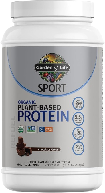 Organic Vegan Sport Protein Powder, 30G Plant Protein - Garden of Life - 19 Servings