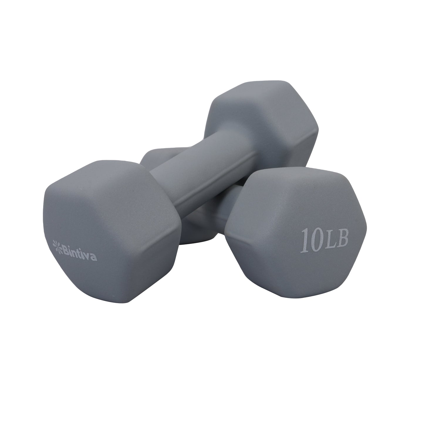 Neoprene Hexagon shaped dumbbells - Earth Tones