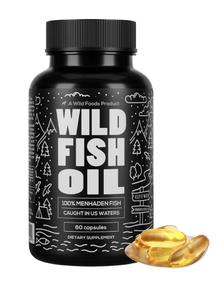 Wild Fish Oil, Omega-3 DHA, EPA, DPA, U.S. Wild Caught