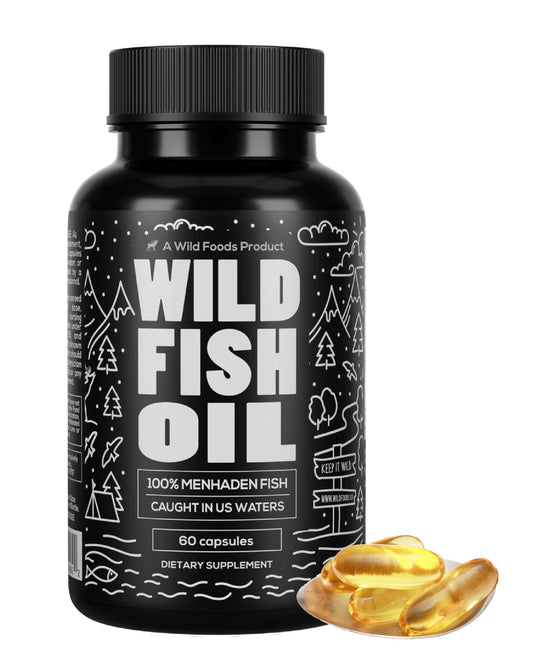 Wild Fish Oil, Omega-3 DHA, EPA, DPA, U.S. Wild Caught